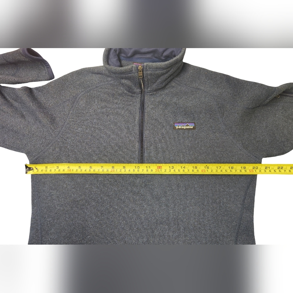 Patagonia Women's Blue Heather 1/4 Zip Pullover Better Sweater Fleece Sz M/L - Picture 6 of 9